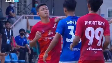 ببینید| هوک چپ بی نقص در لیگ فوتبال تایلند!