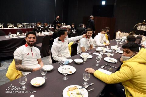 حضور سفیر ایران در اردوی تیم ملی در کره‌جنوبی (2 فروردین 1400)