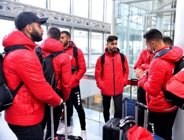 عکس| کاروان تیم ملی لبنان عازم ایران شد