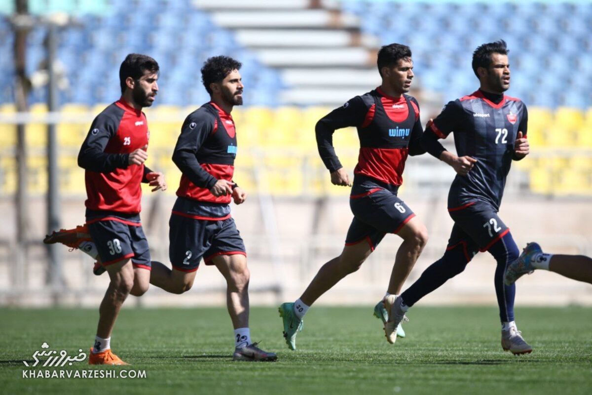 تمرین با روحیه پرسپولیسی‌ها در روز غیبت باقری/ ۵ بازیکن امید به جمع بزرگسالان پیوستند