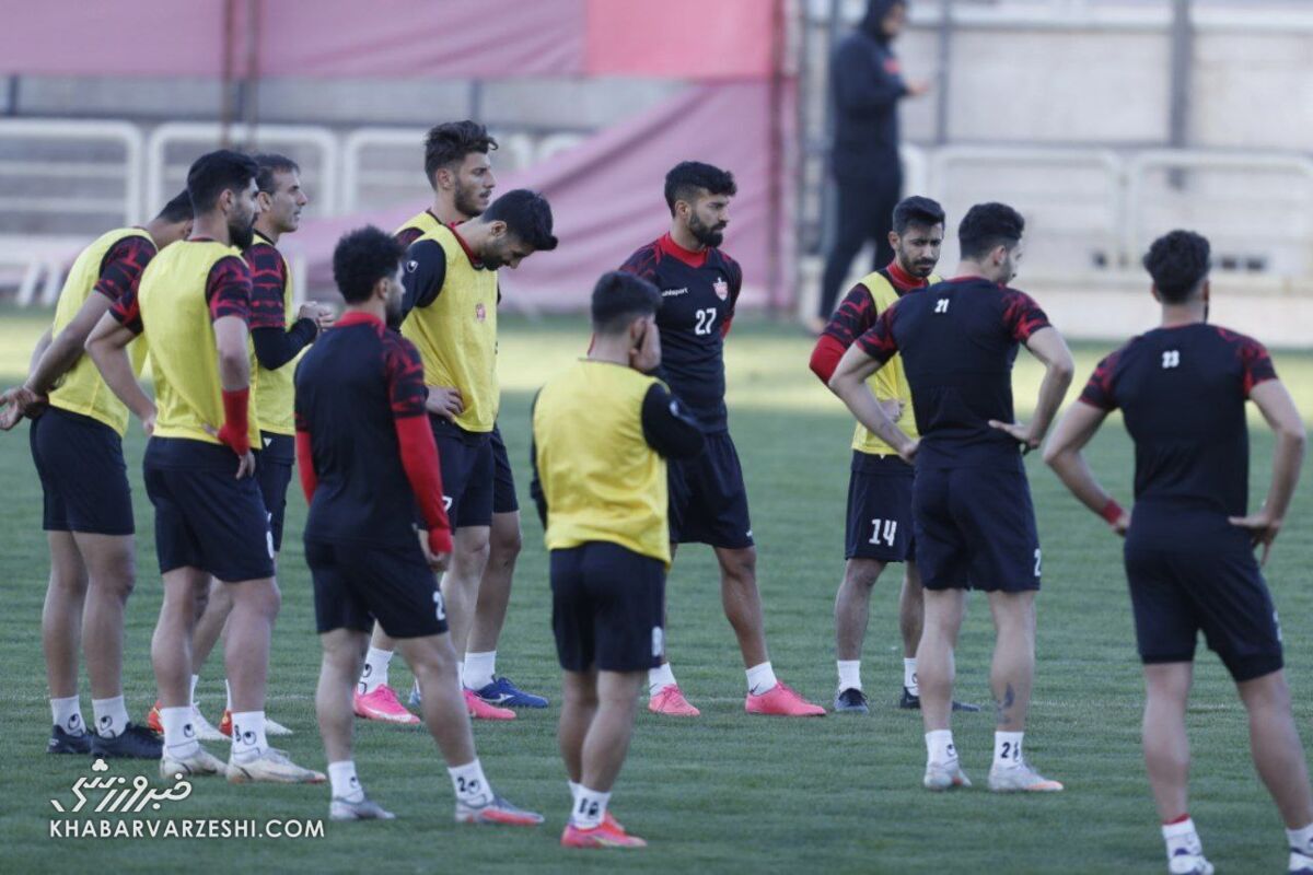 تمرین با روحیه پرسپولیسی‌ها در روز غیبت باقری/ ۵ بازیکن امید به جمع بزرگسالان پیوستند