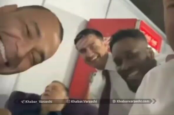 شوخی ماتئوس، کافو، کیهیل و اوکوچا با خوابیدن علی دایی در پشت صحنه مراسم قرعه کشی جام جهانی قطر