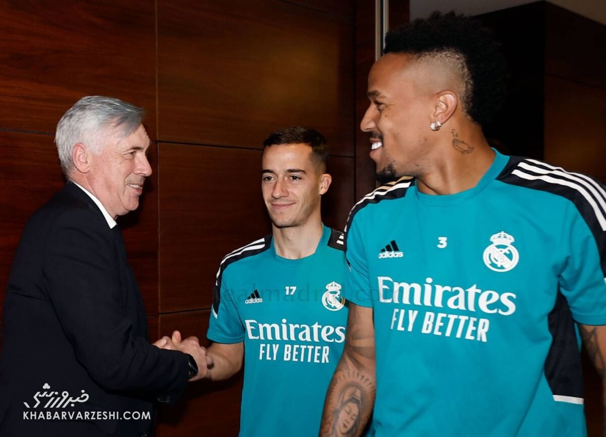 عکس| بازگشت آنچلوتی به اردوی رئال مادرید پس از شکست دادن کرونا