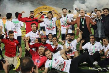 گزارش تصویری| جشن قهرمانی نساجی در جام حذفی ایران