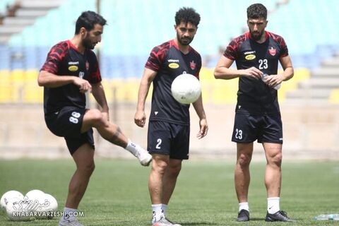 سیامک نعمتی، امید عالیشاه و علی شجاعی؛ تمرین پرسپولیس (16 اردیبهشت 1401)