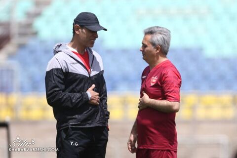 یحیی گل‌محمدی و علیرضا حقیقت؛ تمرین پرسپولیس (16 اردیبهشت 1401)