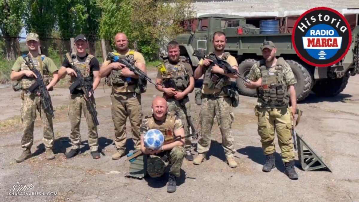 عکس| هدیه سربازان اوکراینی حاضر در جنگ به گواردیولا