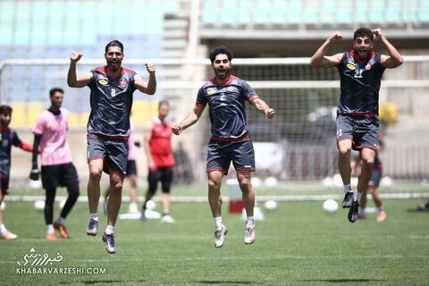 امید عالیشاه، رضا اسدی و مهدی مهدی‌خانی؛ تمرین پرسپولیس (9 خرداد 1401)