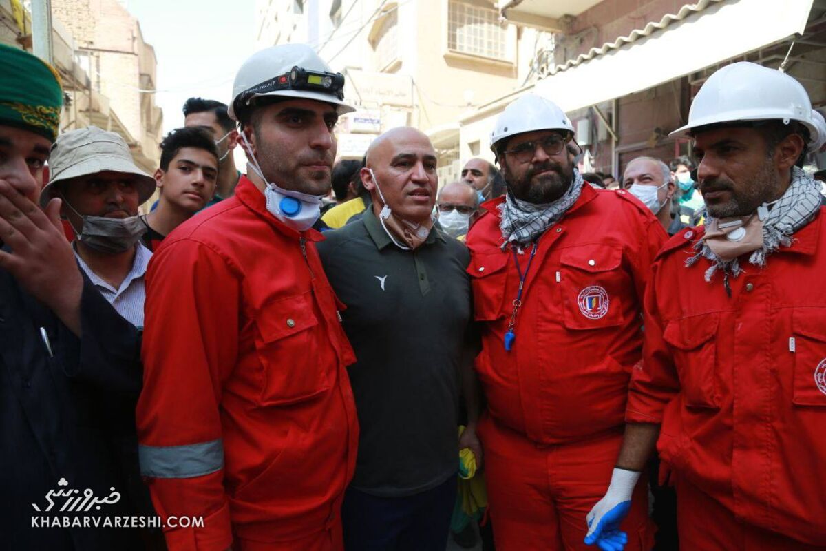 تصاویر تلخ از حضور یک استقلالی معروف در متروپل آبادان