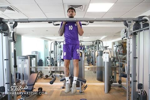 اللهیار صیادمنش؛ تمرین تیم ملی ایران در قطر (13 خرداد 1401)