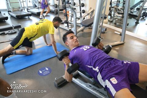 امیرحسین حسین‌زاده؛ تمرین تیم ملی ایران در قطر (13 خرداد 1401)