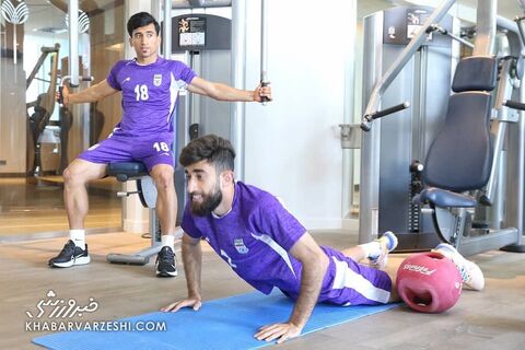 علی قلی‌زاده؛ تمرین تیم ملی ایران در قطر (13 خرداد 1401)