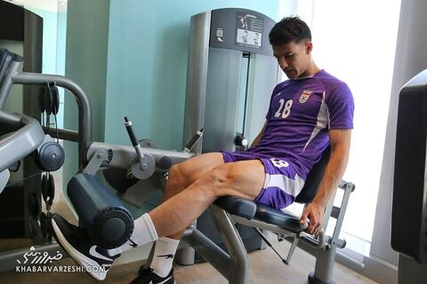 امیرحسین حسین‌زاده؛ تمرین تیم ملی ایران در قطر (13 خرداد 1401)