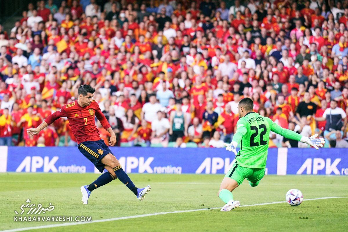 اسپانیا ۱ - پرتغال ۱/ تساوی در اولین گام