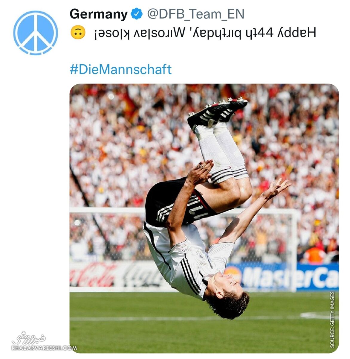 عکس| جالبترین روش برای تبریک تولد یک اسطوره