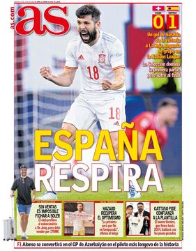 روزنامه آ اس| اسپانیا نفس کشید