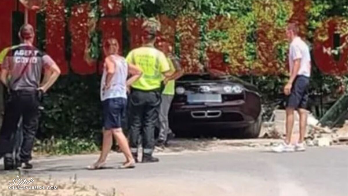 اتفاق بد برای رونالدو/ تصادف خودروی بوگاتی گرانقیمت کریس