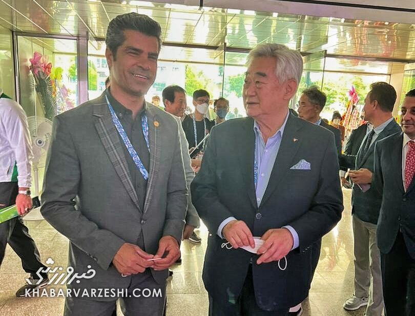 دیدار هادی ساعی با رئیس فدراسیون جهانی تکواندو هادی ساعی