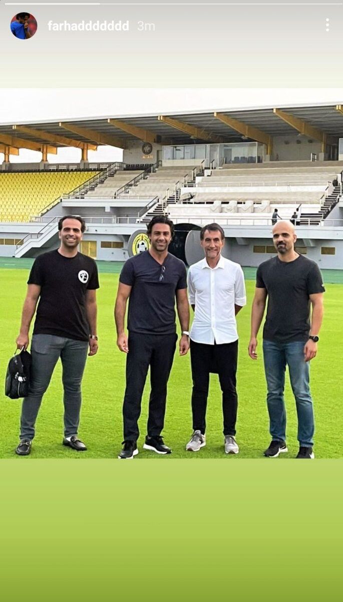 عکس| فرهاد مجیدی از یک انتقال خبر داد!/ جمع استقلالیها در امارات جمع شد