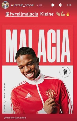 عکس| واکنش کاپیتان تیم ملی ایران به اولین خرید منچستریونایتد!