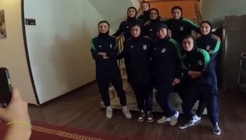 ویدیو| بدرقه بانوان ملی پوش فوتبال برای شرکت در مسابقات کافا