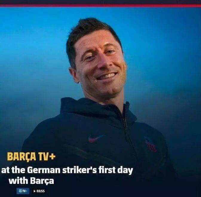 عکس| سوتی عجیب باشگاه بارسلونا درباره لواندوفسکی