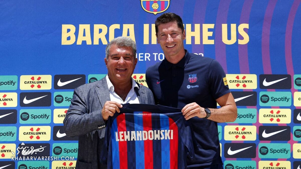 رونمایی رسمی از لواندوفسکی در فلوریدا/ من تشنه موفقیت هستم!