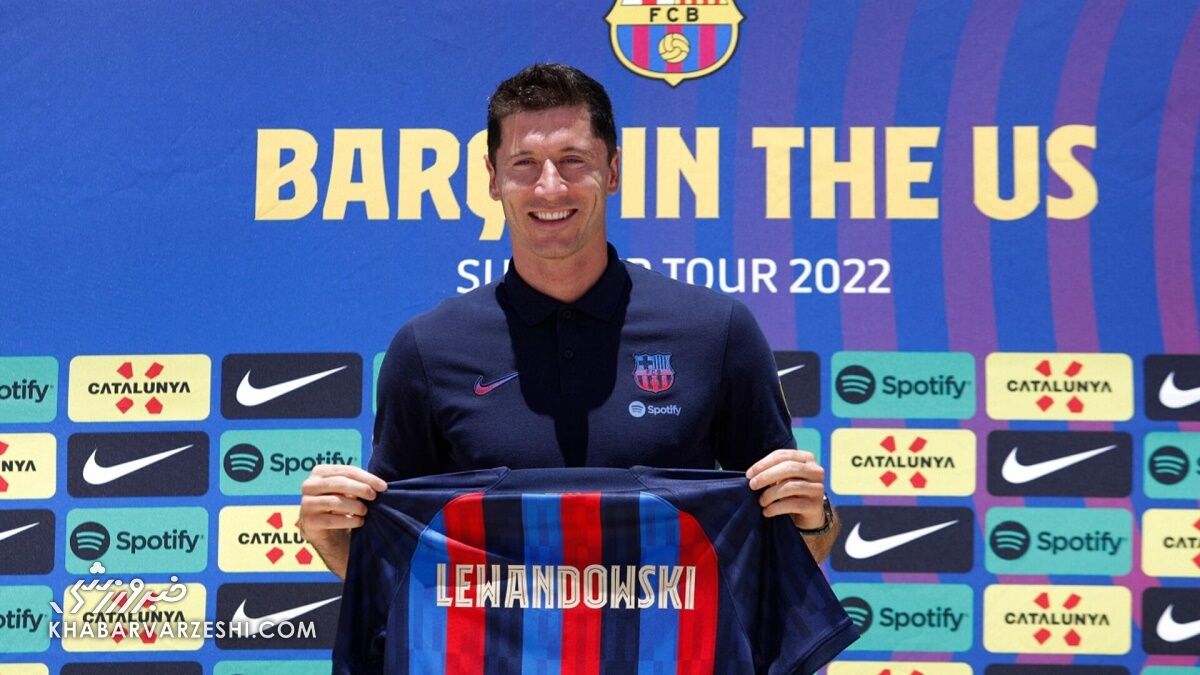 رونمایی رسمی از لواندوفسکی در فلوریدا/ من تشنه موفقیت هستم!