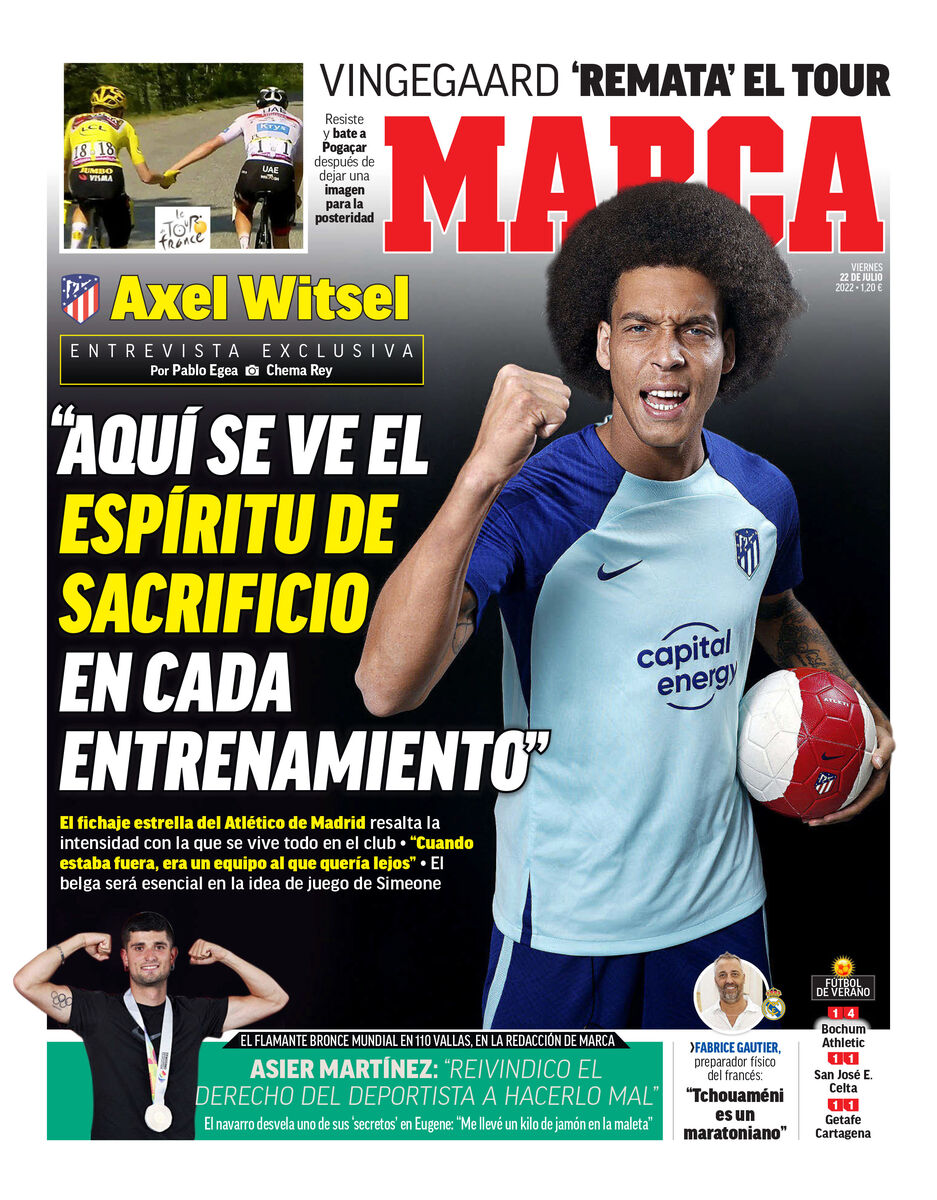 روزنامه مارکا| اینجا روحیه فداکاری را در هر تمرینی میبینید
 روزنامه مارکا| اینجا روحیه فداکاری را در هر تمرینی میبینید