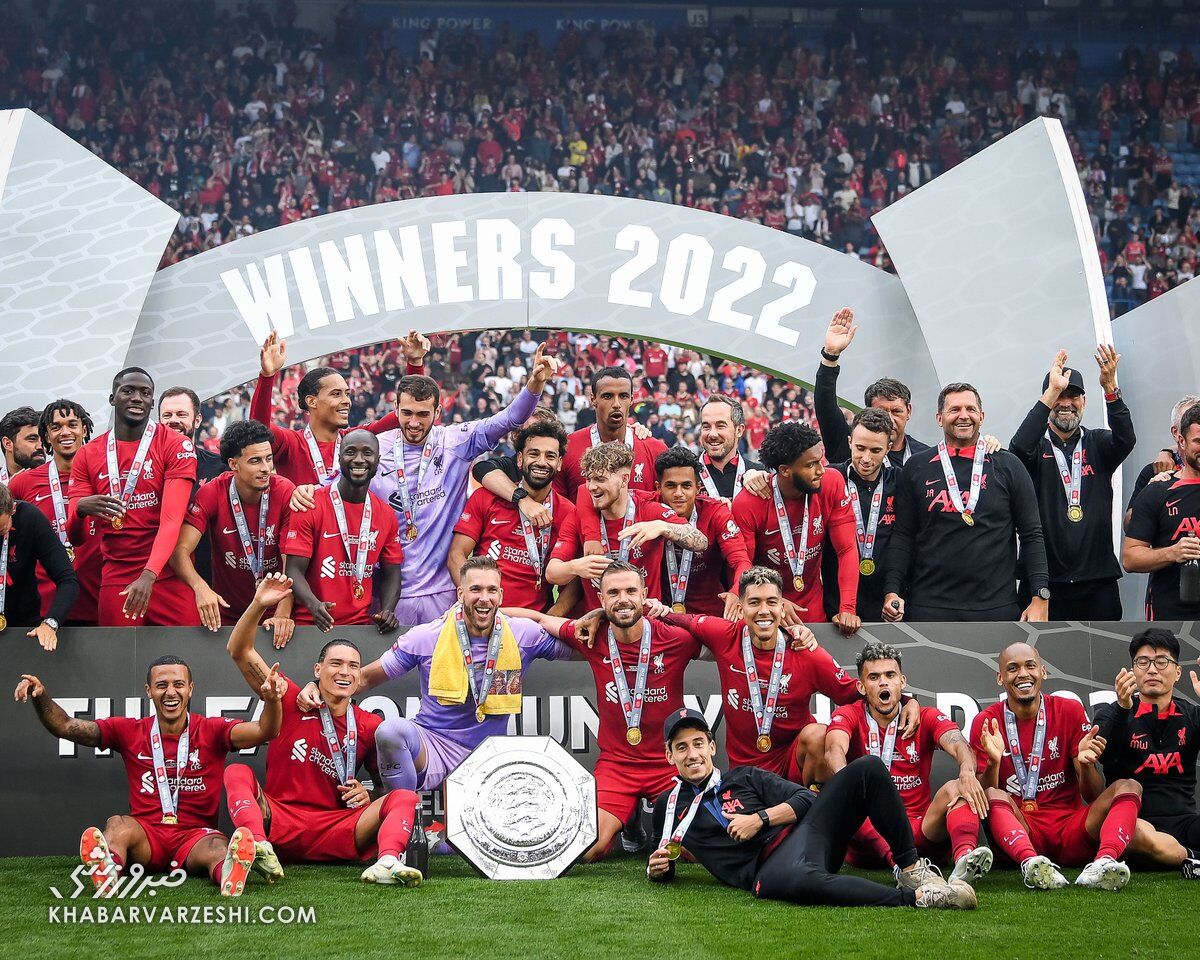 جشن قهرمانی لیورپول در جام خیریه 2022