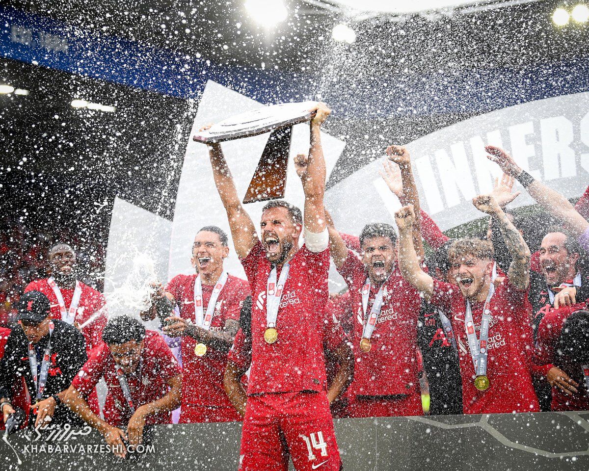 جشن قهرمانی لیورپول در جام خیریه 2022