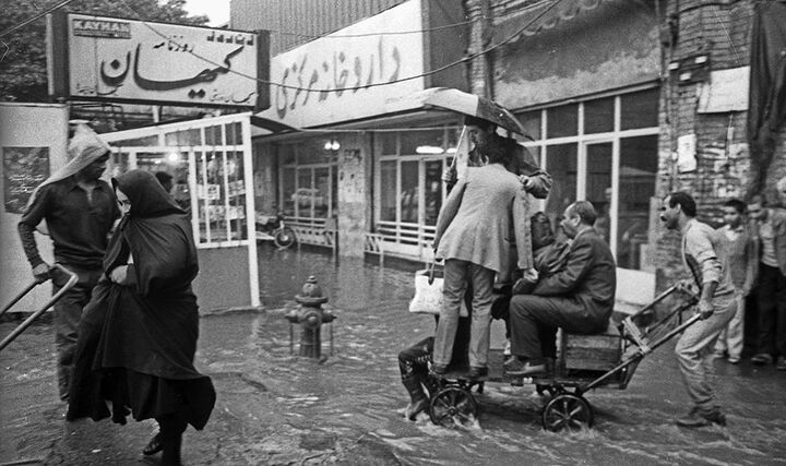 عکسهای ثبتشده از سیلهای سال ۱۳۶۵ در تهران