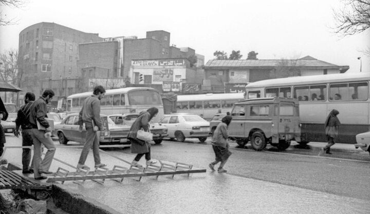 عکسهای ثبتشده از سیلهای سال ۱۳۶۵ در تهران