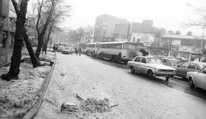 عکسهای ثبتشده از سیلهای سال ۱۳۶۵ در تهران