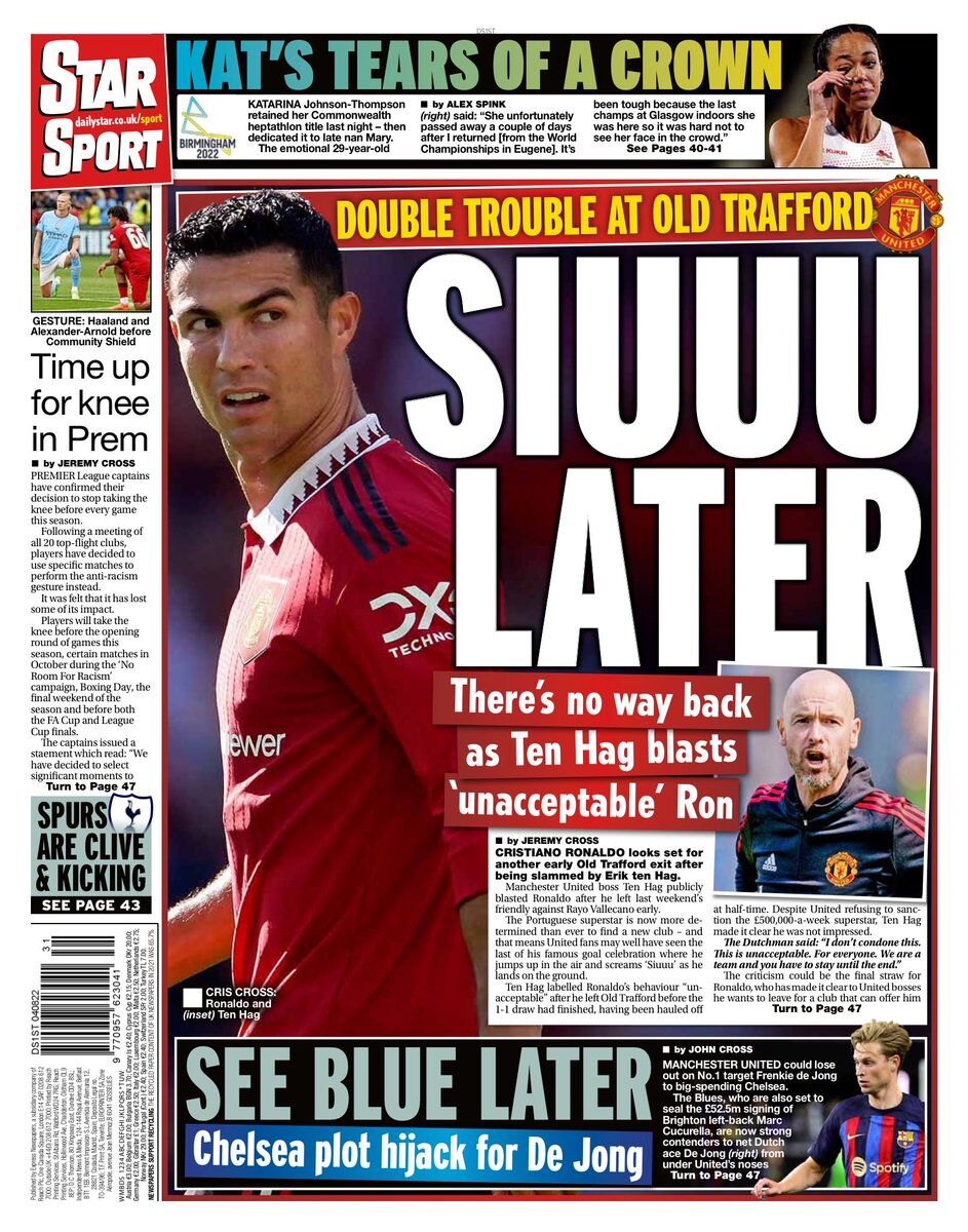 سرزنش دوباره رونالدو/ دو ستاره آبیپوش جدا میشوند؟