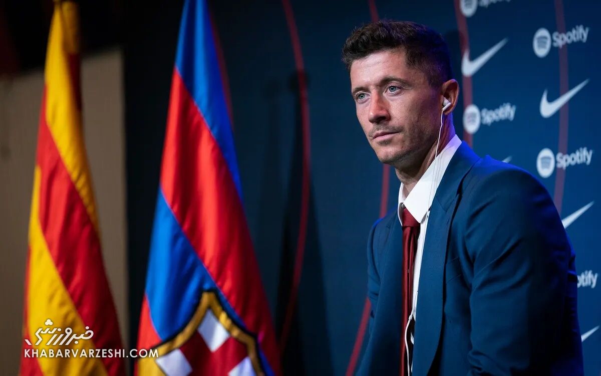 مراسم معارفه روبرت لواندوفسکی بازیکن جدید بارسلونا