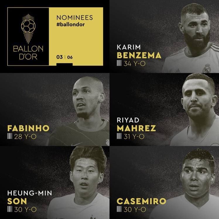 تصاویری از نامزدهای توپطلای ۲۰۲۲/ غیبت لیونل مسی در بین برترینهای سال