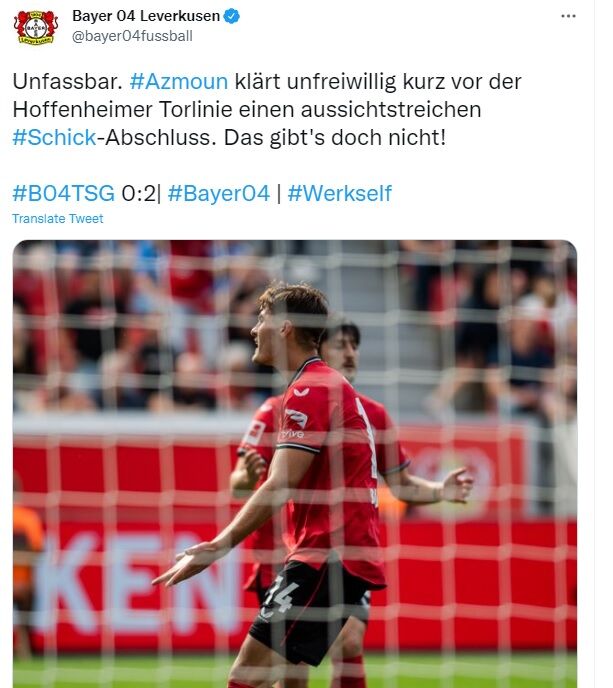 عکس| واکنش باشگاه لورکوزن به اشتباه بزرگ سردار آزمون؛ غیرقابل درک، غیرقابل ممکن!