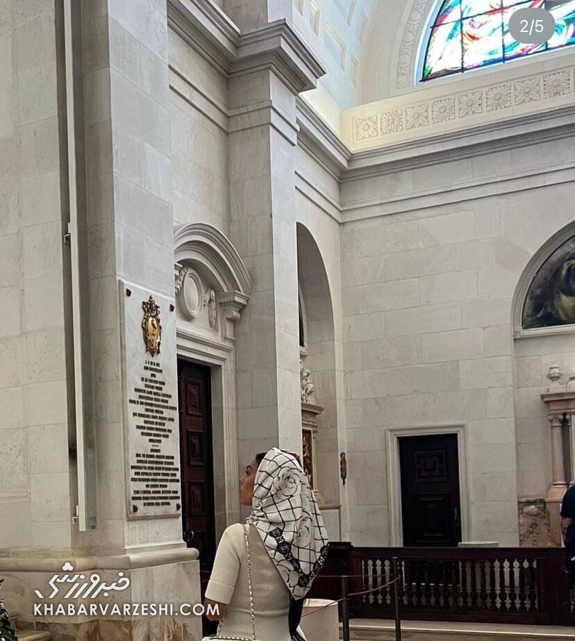 عکس| همسر کریس رونالدو با حجاب شد