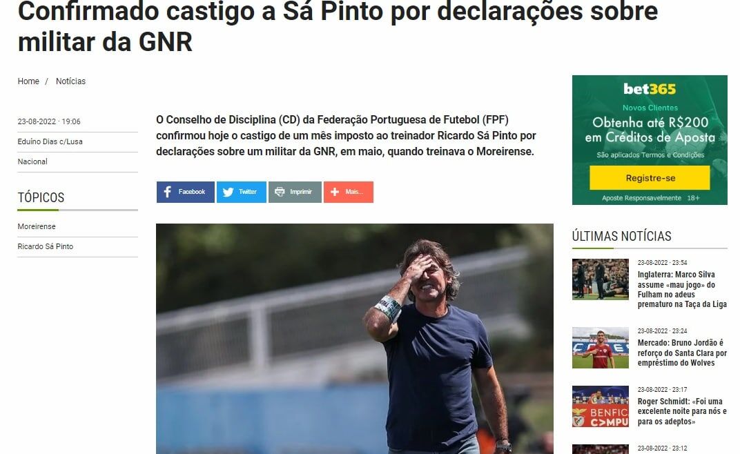 اتفاق باورنکردنی برای سرمربی پرتغالی استقلال/ ساپینتو به زندان محکوم شد!