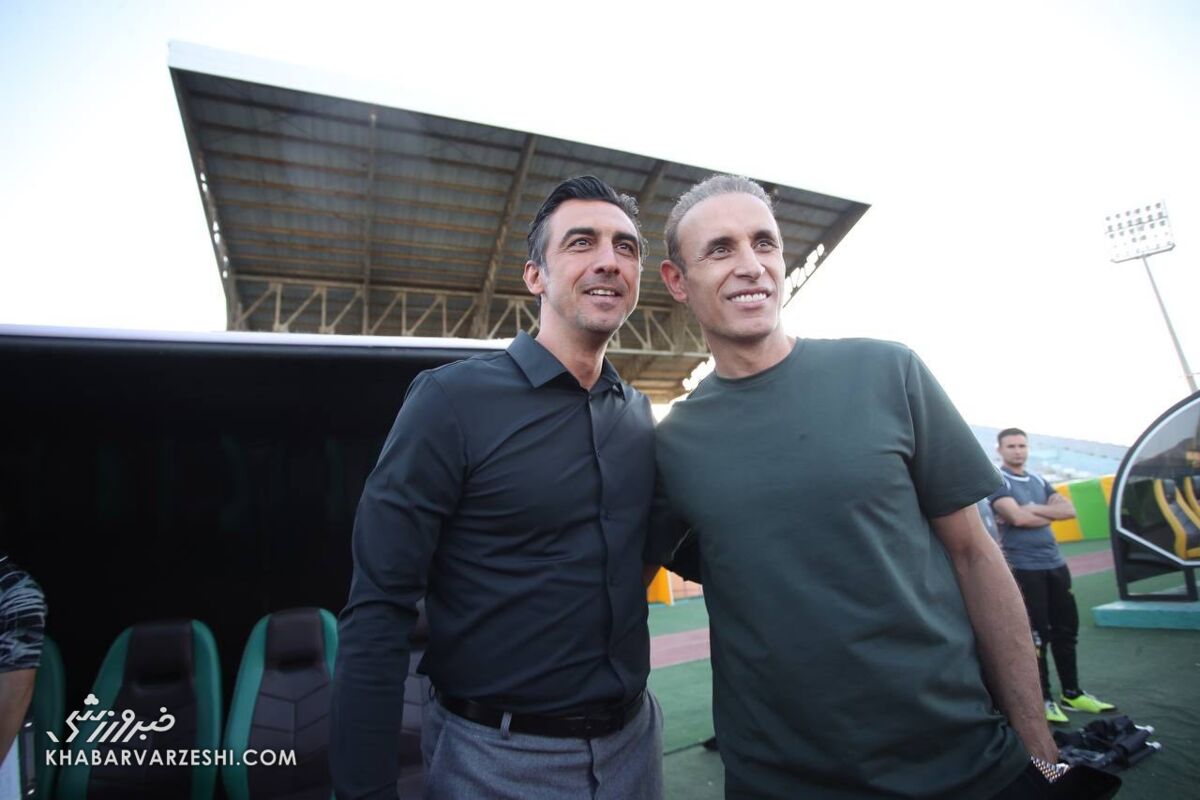 عکس| استقبال گلمحمدی از حرفهای یواشکی مهدی رحمتی! گلمحمدی و رحمتی