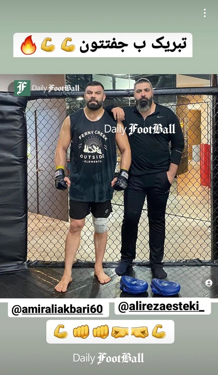 عکس| واکنش هالک ایرانی به پیروزی امیر علی اکبری مقابل حریف ایتالیایی