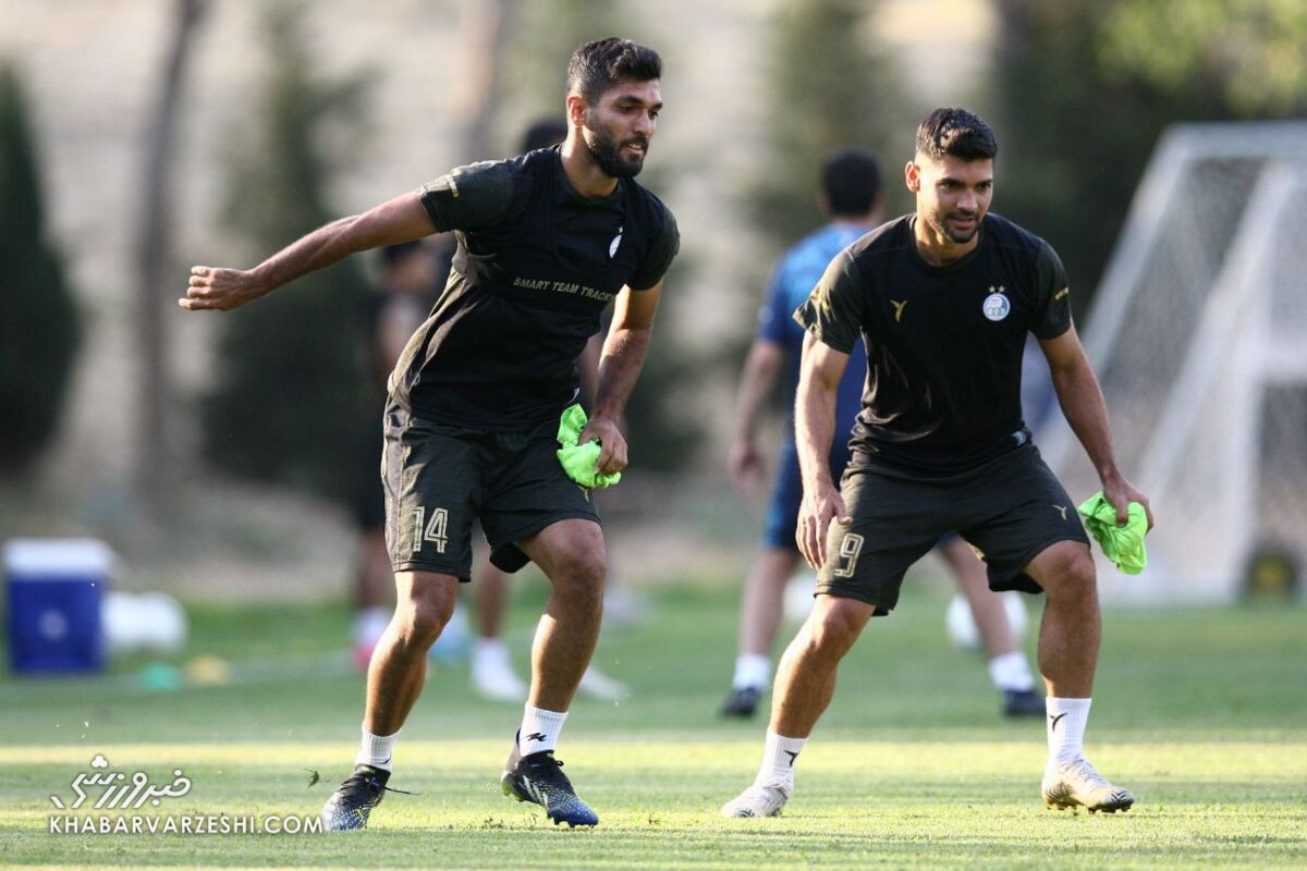 عکس| تغییر چهره دوباره هافبک استقلال/ نیکنفس با ظاهر جدید تمرین کرد