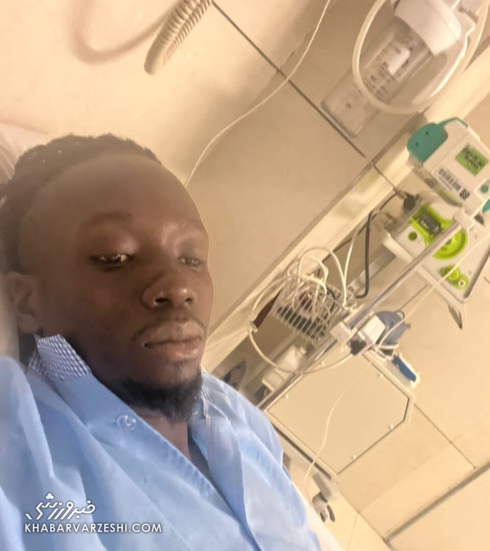 عکس| حمله کرونا به مهاجم لیگ برتری/ستاره خارجی روی تخت بیمارستان