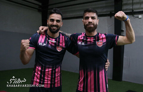 میلاد سرلک و حامد پاکدل؛ تمرین پرسپولیس در سالن (11 شهریور 1401)