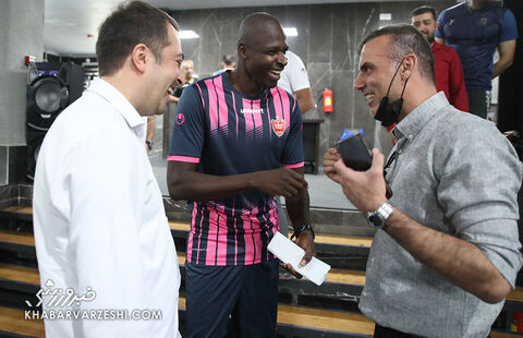 سیدجلال حسینی و شیخ دیاباته؛ تمرین پرسپولیس در سالن (11 شهریور 1401)