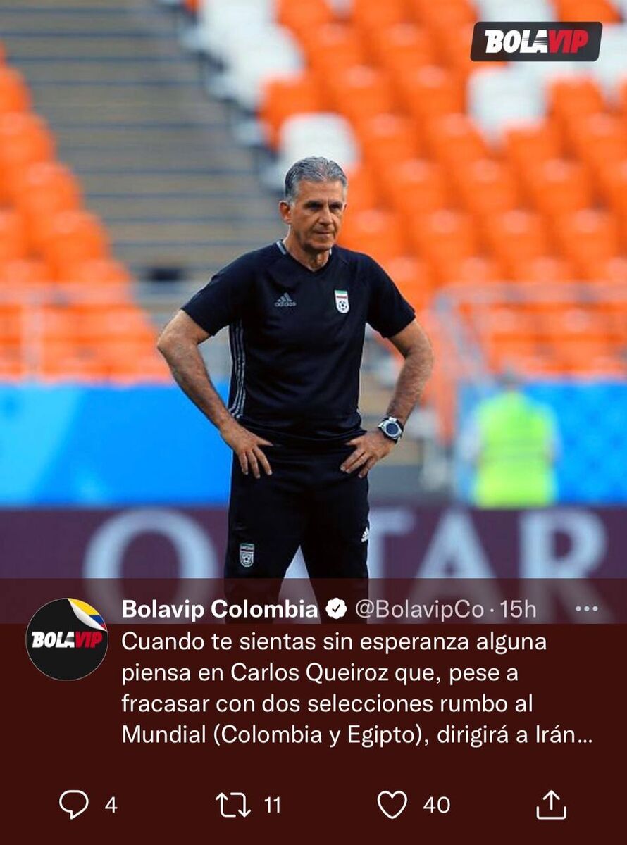عکس| طعنه سنگین رسانه کلمبیایی به حضور کی روش در جام جهانی ۲۰۲۲