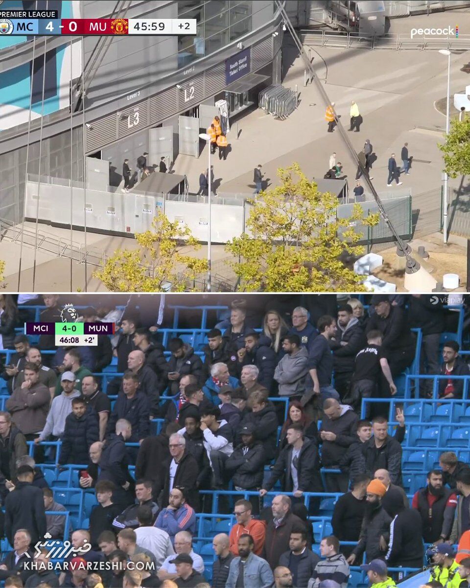 هواداران منچستریونایتد؛ منچسترسیتی - منچستریونایتد