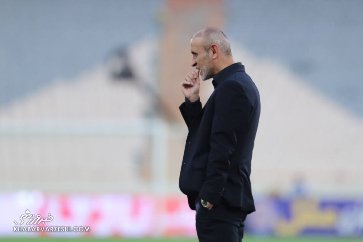 عکس| کار عجیب سرمربی پرسپولیس به دلیل استرس