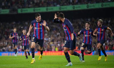 ویدیو| خلاصه بازی بارسلونا - ویارئال/ پیروزی خانگی کاتالانها با درخشش ستاره لهستانی ویدیو| خلاصه بازی بارسلونا - ویارئال/ پیروزی خانگی کاتالانها با درخشش ستاره لهستانی